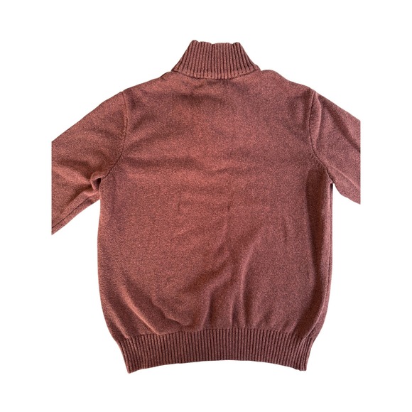 Mens Brown Knit Pullover Sweater Ribbed Chunky Knitwear Warm Layering - Picture 8 of 8